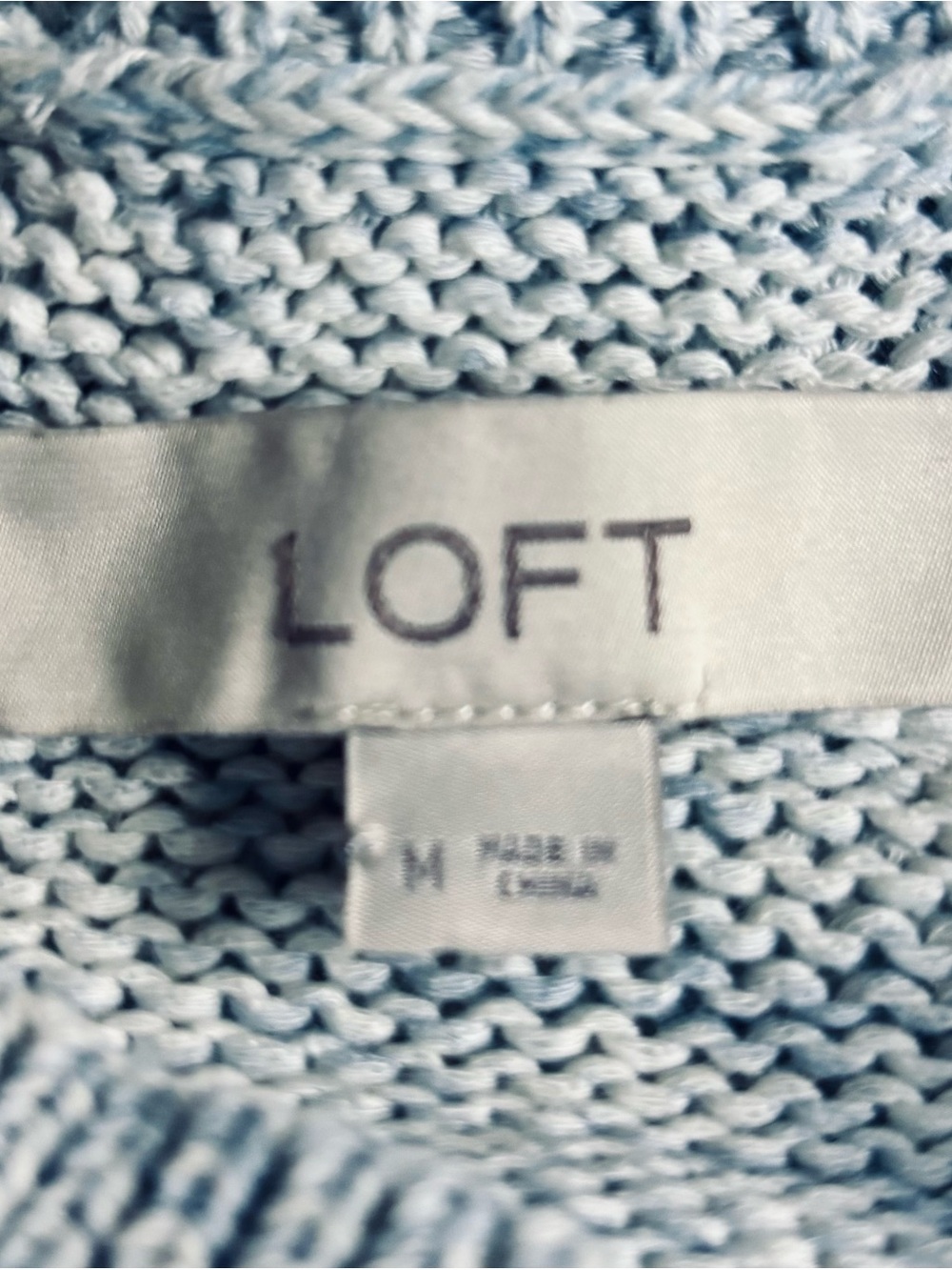 LOFT Gray Ribbed Mock Neck Knit Tank - Picture 4 of 4